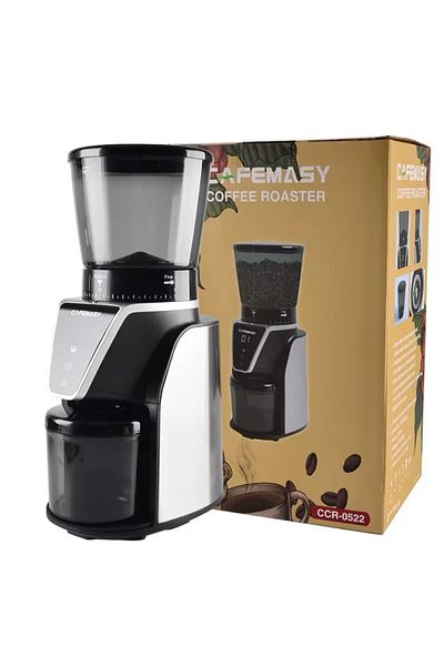 CAFEMASY Electric Fine Grind Coffee Grinder - 31 Grind Settings, Stainless Steel Blades and Digital Control Panel, for Drip and Espresso