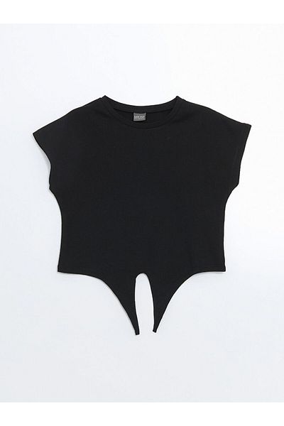 LC Waikiki Tricou pentru fete cu gât crew de sezon nou - S5IB38Z4