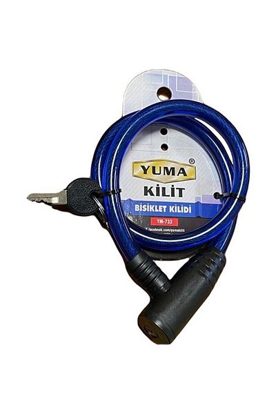 VİCEM Yuma YM-733 Blue 65 cm Bicycle Lock