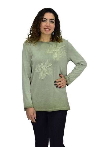shine Women's Cotton Italian Sweater 4547 Bgl-St04094
