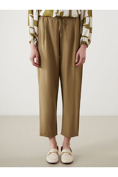 LC Waikiki Pantaloni de damă cu tăietură morcov cu talie elastică