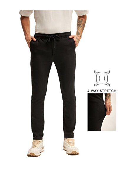 The Bear House بنطلون رجالي رسمي مريح وأنيق للمكتب والمناسبات الرسمية