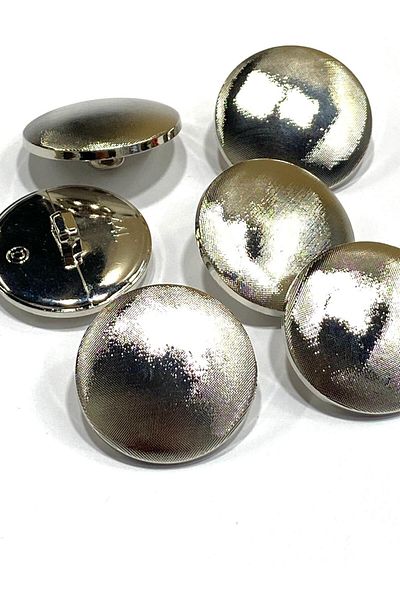 karantuhafiye Trench Coat Button Set 6 Pieces Metalized /2.8 cm Silver