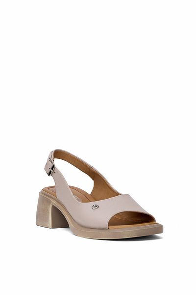Pierre Cardin PC-54614 Γυναικεία πέδιλα με τακούνι από γνήσιο δέρμα Mink