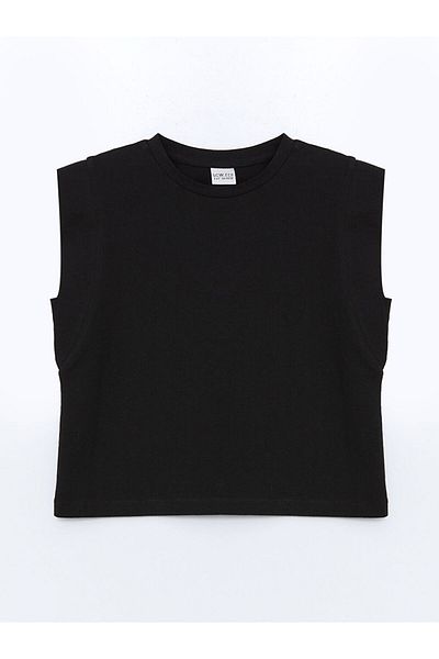 LC Waikiki Tricou pentru fete cu gât crew de sezon nou - S5IB77Z4