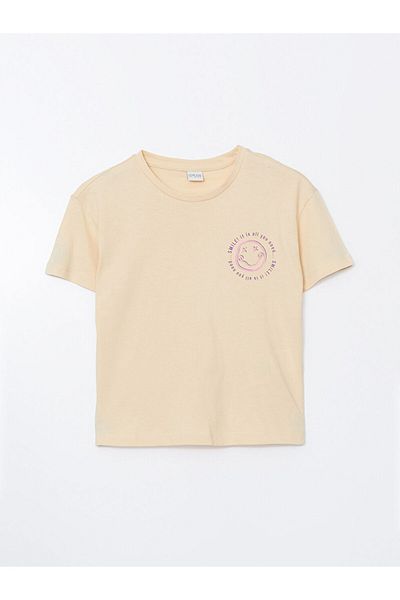LC Waikiki New Season Crew Neck Girl's T-Shirt - S5Fa99Z4