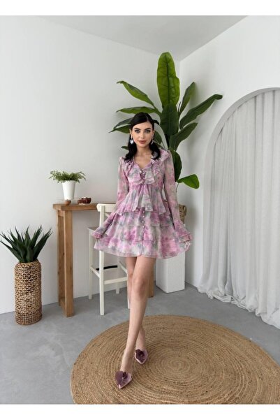 Genel Markalar Dua Giyim Elose Fırfırlı Elbise