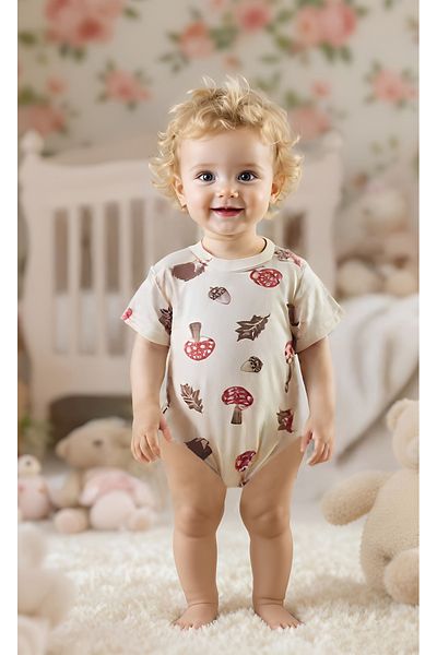 PEAR BABY Animal Detailed Snap Suit Set for Baby