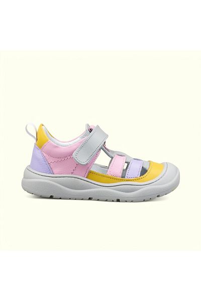 JOJO KIDS Girl's Inner and Outer Genuine Leather Orthopedic Indoor Sandals, Back Support Shoes