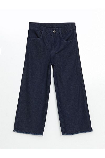 LC Waikiki Pantaloni de jeans pentru fete cu talie elastică ajustabilă de sezon nou - S5HL73Z4