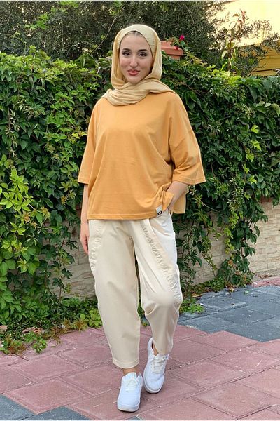 Moda Rosa 25Y7004 - Mustard - Basic Tshirt