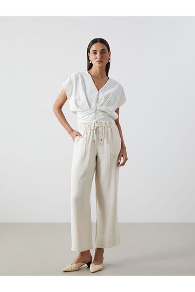 LC Waikiki New Season Women's Elastic Waist Trousers - S5G160Z8