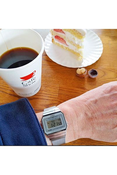 Casio Casio Vintage Series A700WM-7ADF Stainless Steel Digital Watch in Silver