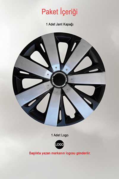 PackGar Renault Fluence Symbol Laguna 15'' İnç Jant Kapağı 1 ADET Çift Renk 303