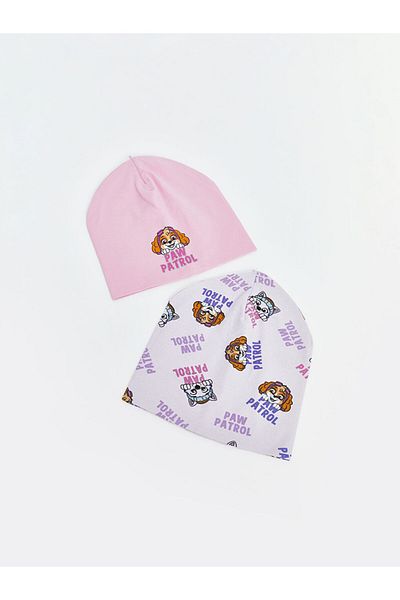 LC Waikiki New Season Paw Patrol Printed Baby Girl Beanie 2 Pack - S56411Z1