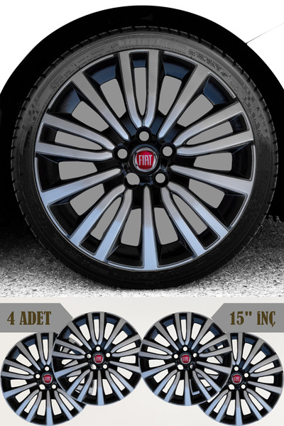 PackGar Fiat Egea Urban 15'' İnç Jant Kapağı 4 ADET (5 bijon bütün fiat araçl...