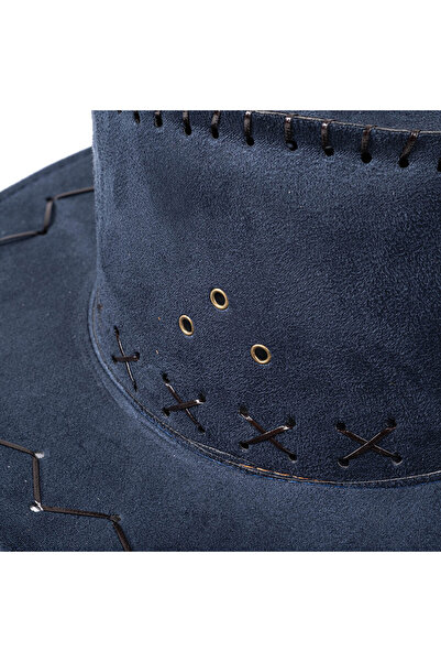 SAVEX Cowboy Hat - Fedora Hat - Petrol Blue - Hg-200