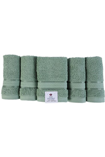 ORCHID منشفة وجه ديزاير 30×30 سم، لون أخضر مائي