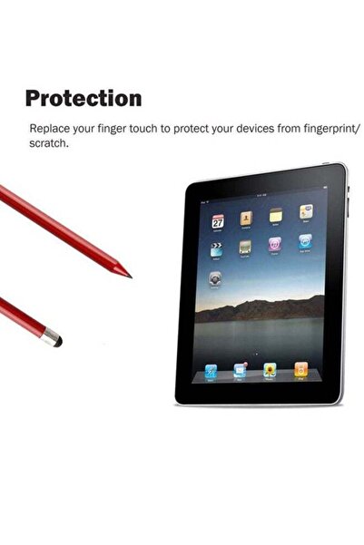 Generic Pencil Stylus Pen Red