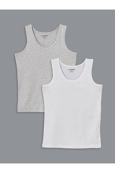 LC Waikiki New Season Crew Neck Boy's Undershirt 2 Pack - S56668Z4