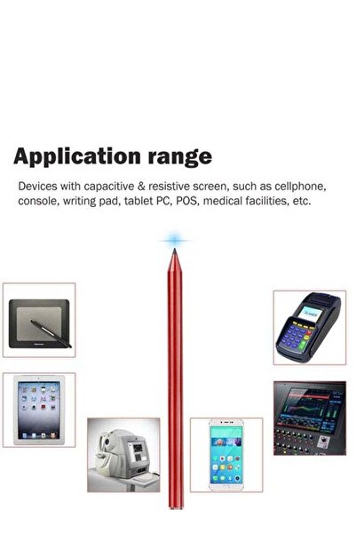 Generic Pencil Stylus Pen Red