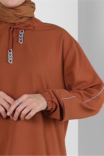 Alvina YAKASI BAĞCIKLI PİLİSELİ ETEKLİ EŞOFMAN TAKIM 43849