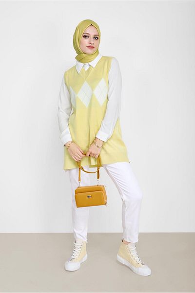 Alvina BAKLAVA PATTERNED KNIT SWEATER 42063