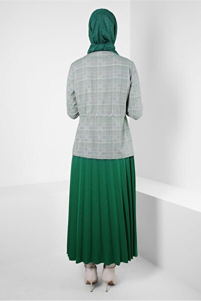 Alvina PLAID PATTERNED SKIRT SUIT 44248