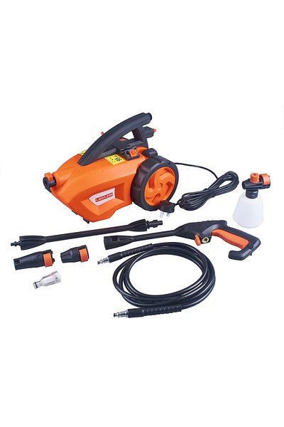 Lawazim 1200W High-Pressure Washer – Power Cleaner with 6 Accessories, Wheels & Soap Dispenser