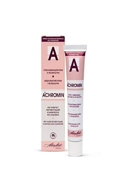 Achromin Lekelere Karşı Beyazlatmaya Yardımcı Uv Filtreli Krem 2024 Yeni Üretim