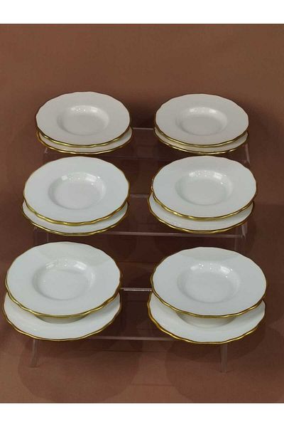 AR HOME 12 pieces Teacup Porcelain Saucer