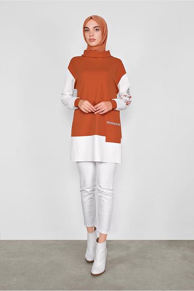 Alvina Stone Sleeve Pocket Tunic 41154