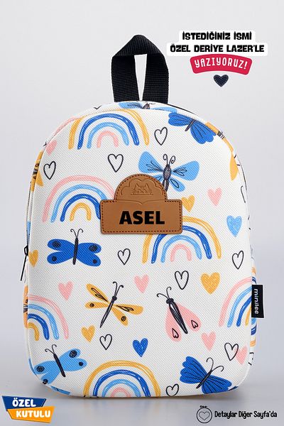 Minilee [We Write the Name You Want] - Butterfly World 0-8 Years Old - Children's Kindergarten, Nursery Backpack
