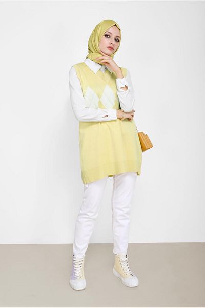 Alvina BAKLAVA PATTERNED KNIT SWEATER 42063