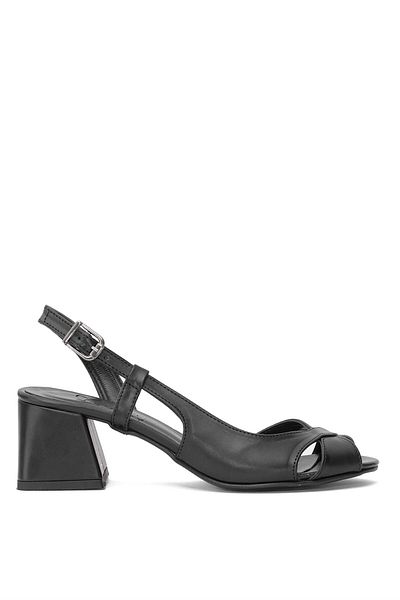 Beety Pantofi negri cu toc clasic de damă 25BY25.958C
