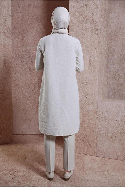 Alvina 44491 Model Linen Textured Tunic