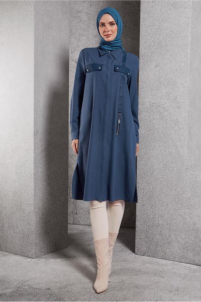 Alvina Shirt Collar Tunic 45194