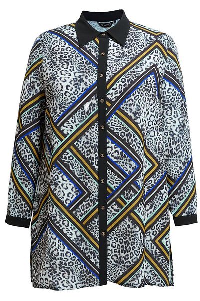 Alvina Τουνίκ με σχέδιο Plus Size 20407