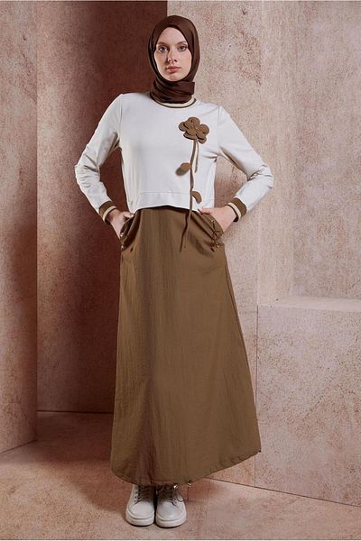 Alvina Βαμβακερό Φόρεμα Hijab - 44514