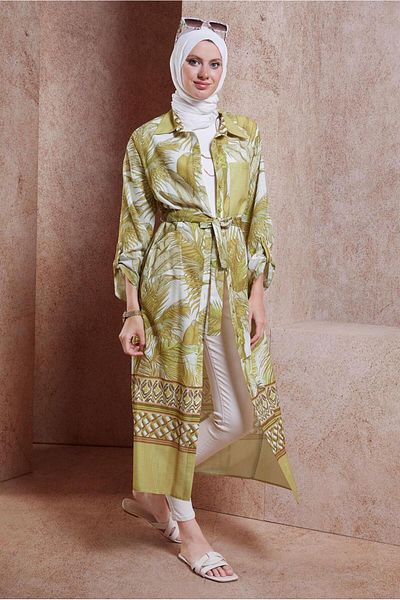 Alvina 44772 Patterned Linen Tunic - Effect Design