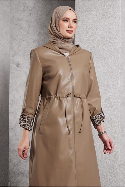 Alvina Suni Leather Trench Coat 10931