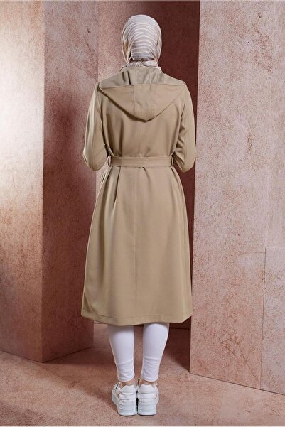 Alvina KUŞAKLI KAPÜŞONLU TRENÇKOT 10893