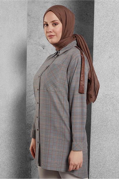 Alvina Plaid Tunic Model No: 45291