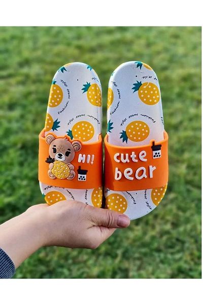 GEZER Model de ananas pentru fete, piscină anti-alunecare, baie de mare, podea umedă și papuci de zi cu zi