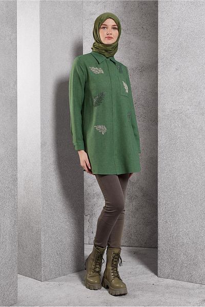 Alvina 45062 Model Bead Printed Tunic