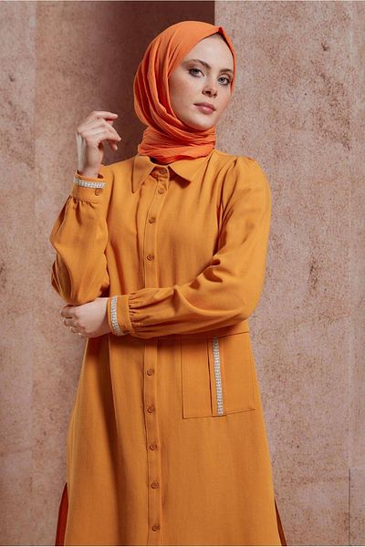 Alvina Linen Textured Tunic - Model 44490