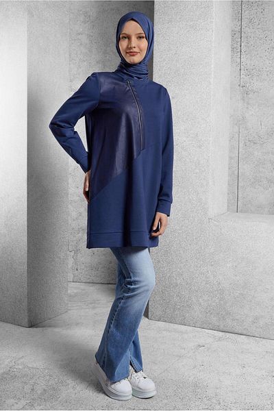 Alvina Zipper Detail Tracksuit Tunic 45133