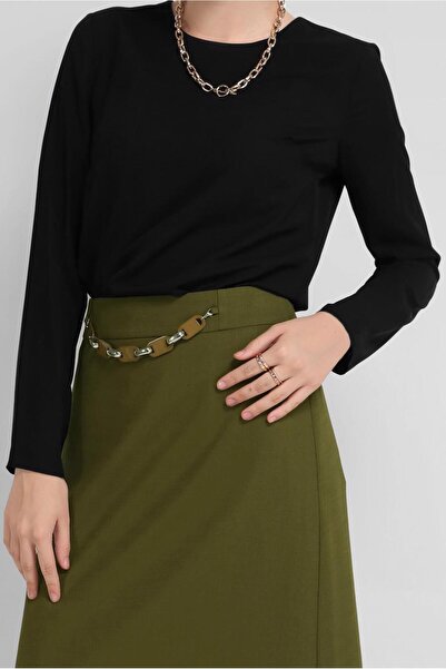 Alvina Cycling Collar Zipper Tunic 40869