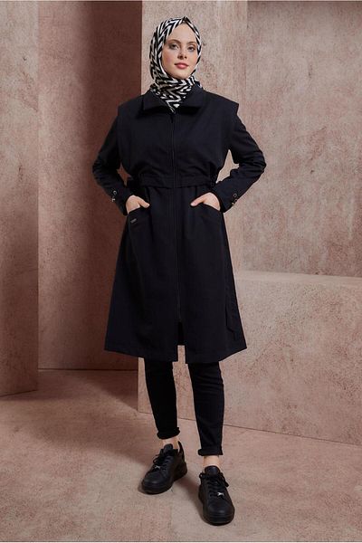 Alvina TRENCH COAT 10882 WITH TIE DETAIL