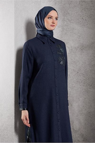 Alvina Long Embroidered Tunic - 45061